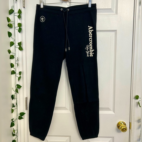 Abercrombie sweat pants navy blue size medium - Picture 1 of 3